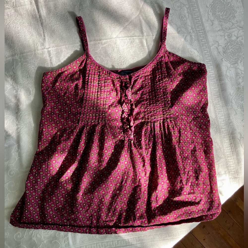 Faded Glory flowy cami tank top Y2K